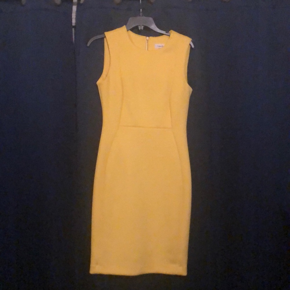 Yellow Calvin Klein Dress
